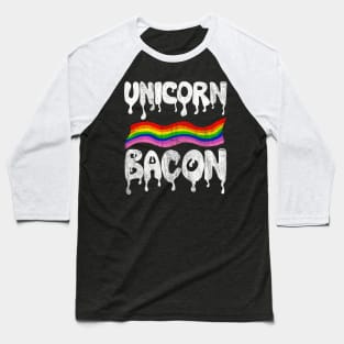 Unicorn Bacon Baseball T-Shirt